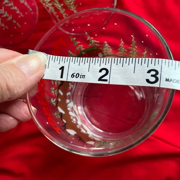 Rare 4 pc Set 1989 Budweiser Christmas Collectible Glasses - Picture 4 of 5